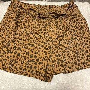 L A New Day cheetah print high waisted shorts
